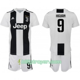 Billige Fotballdrakter Juventus Higuain 9 Barn Hjemmedraktsett 2018/19 Kortermet